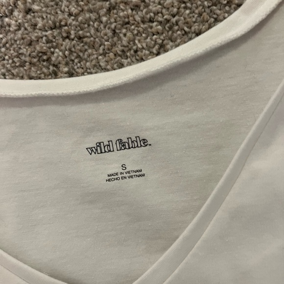 White basic cropped tee - Picture 3 of 3